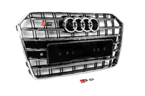 Audi A6 C7 2011-2017 Przedni Grill Czarny z Chromowaną Ramką S-Style (2014-2017) zdjęcia 3