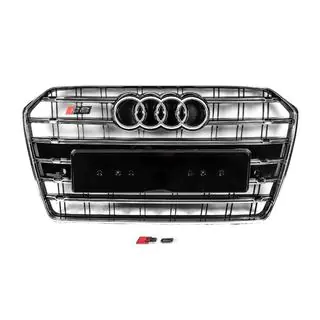 Przedni Grill Czarny z Chromowaną Ramką S-Style (2014-2017) Audi A6 C7 2011-2017 zdjęcia 1