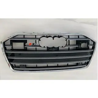 Atrapa przednia S-Style (z ACC, czarna z chromem) Audi A6 C8 2018–2025 zdjęcia 3