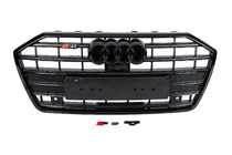 Audi A6 C8 2018–2025 Przedni grill S-Style (czarny) zdjęcia 1