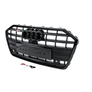 Przedni grill S-Style (czarny) Audi A6 C8 2018–2025 zdjęcia 2