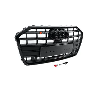 Przedni grill S-Style (czarny) Audi A6 C8 2018–2025 zdjęcia 3