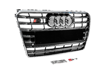 Audi A7 2010-2018 Atrapa przednia S-Style (2010-2014, czarna z chromem) zdjęcia 3
