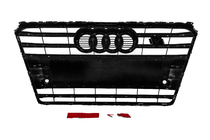 Audi A7 2010-2018 Atrapa przednia S-Style (2010-2014, czarna z chromem) zdjęcia 4