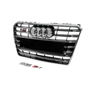 Atrapa przednia S-Style (2010-2014, czarna z chromem) Audi A7 2010-2018 zdjęcia 2