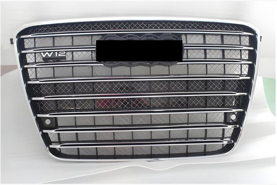 Audi A8 2010-2018 Atrapa chłodnicy przednia (2010-2013, czarna z chromem) Image