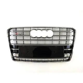 Atrapa chłodnicy S-Style (2014-2018, czarna z chromem) Audi A8 2010-2018 zdjęcia 1