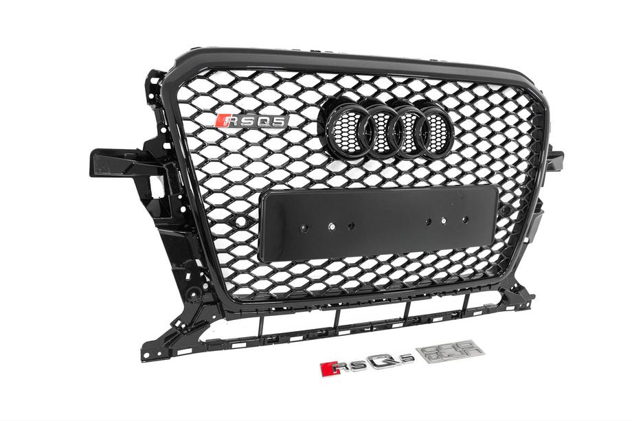 Audi Q5 2008-2017 Atrapa przednia RSQ-Style z napisem Quattro (2012-2017, czarna) Zdjęcia 3
