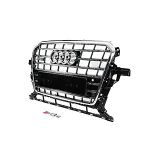 Grill przedni SQ-Style (2012-2017, czarny z chromem) zdjęcia 2