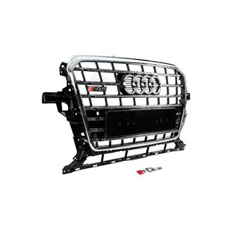 Grill przedni SQ-Style (2012-2017, czarny z chromem) Audi Q5 2008-2017 zdjęcia 3