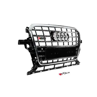 Grill przedni SQ-Style (2012-2017, czarny z chromem) zdjęcia 3