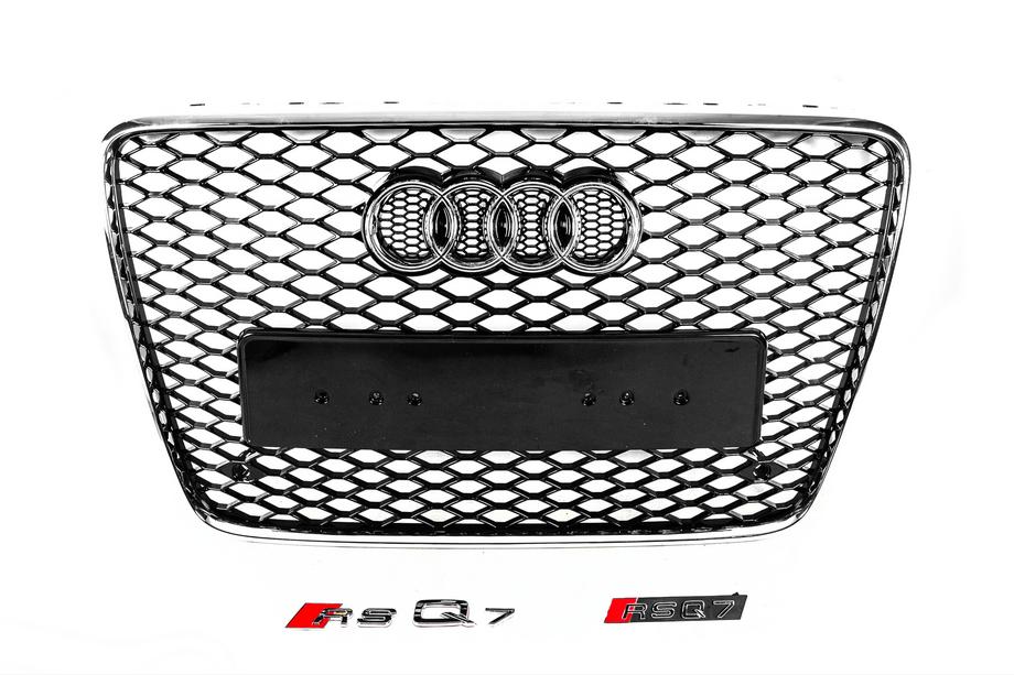 Audi Q7 2005-2015 Atrapa przednia RSQ-Style (czarna z chromem) Image