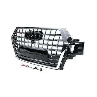 Grill przedni SQ-Style V-2 (2015-2019, czarny z chromem) Audi Q7 2015–2026 zdjęcia 2
