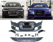 Audi A6 C7 2011-2017 Przedni zderzak z czarną kratką RS6-Style (2011-2014) zdjęcia 2