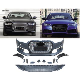Przedni zderzak z czarną kratką RS6-Style (2014–2017) zdjęcia 2