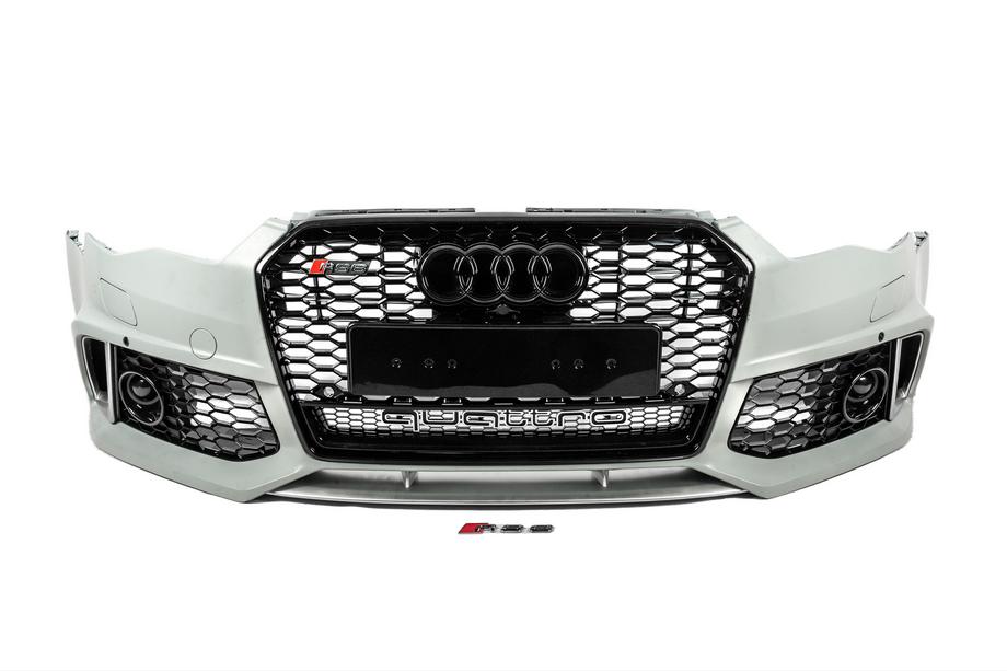Audi A6 C7 2011–2018 Przedni zderzak z czarną kratką RS6-Style (2014–2017) Zdjęcia 1