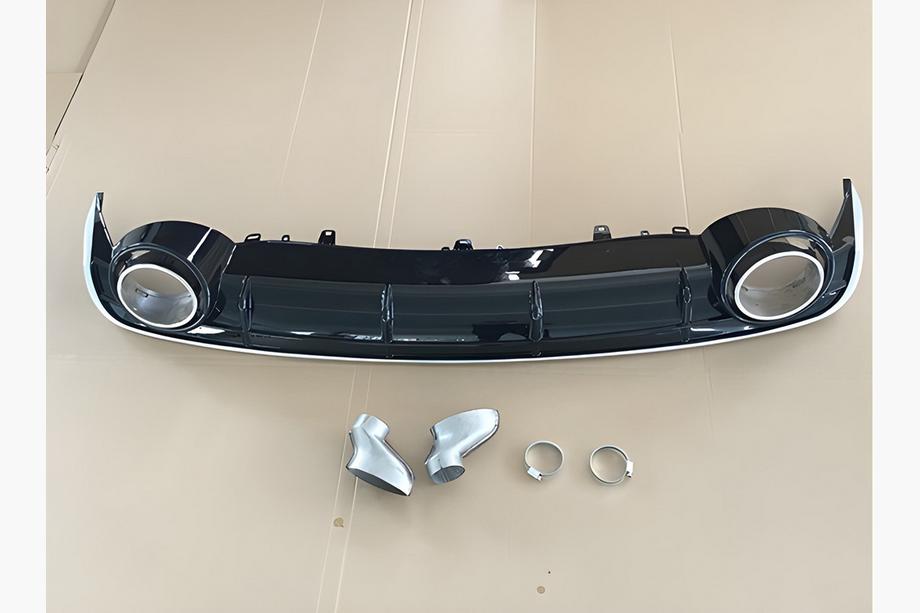Audi A6 C7 2011-2017 Tylny Dyfuzor z Końcówkami Wydechu RS-Style V-2 (2014-2017) Image