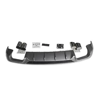 Tylny Dyfuzor z Końcówkami V-2 (do S/S-Line, 2016-2020) Audi A3 2012-2020