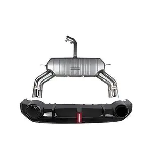 Tylny Dyfuzor z Końcówkami Wydechu RS-Style Audi A3 2020-