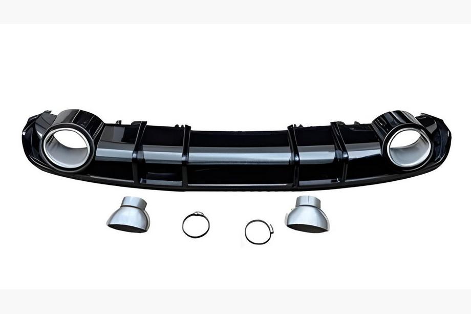 Audi A4 B9 2015-2024 Dyfuzor tylny S-Style (2015-2019, czarny mat) Image