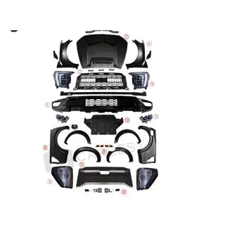 Zestaw Body Kit (Design F150 Raptor 2023) Ford Ranger 2011–2022 zdjęcia 2