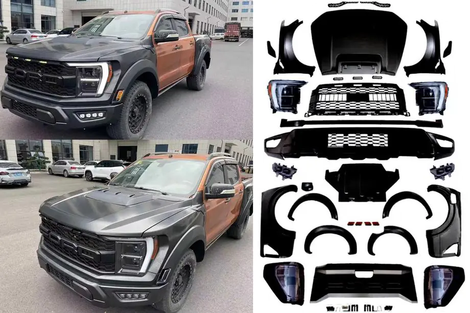 Ford Ranger 2011–2022 Zestaw Body Kit (Design F150 Raptor 2023) Image