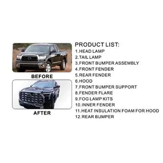 Zestaw Facelift Upgrade 2024 (Komplet) Toyota Tundra 2007-2021 zdjęcia 2