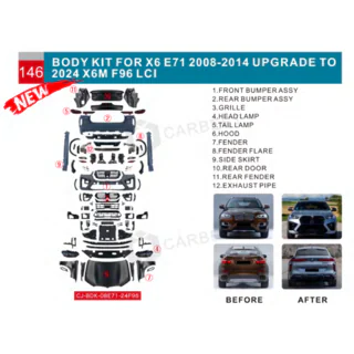 Zestaw liftingowy do X6M F96 LCI BMW X6 E71 2008–2014 zdjęcia 3