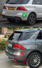 Mercedes GLE/ML class W166 2011-2018 Tylny dyfuzor do GLE (design GLE63 Black) zdjęcia 3