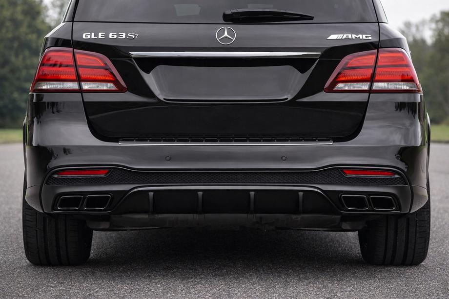 Mercedes GLE/ML class W166 2011-2018 Tylny dyfuzor do GLE (design GLE63 Black) Image