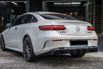 Mercedes E-class coupe C238 2016-2024 Tylny Dyfuzor Black z Końcówkami Black (Design AMG53) zdjęcia 1