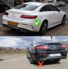 Mercedes E-class coupe C238 2016-2024 Tylny Dyfuzor Black z Końcówkami Black (Design AMG53) zdjęcia 4