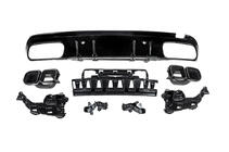 Mercedes C-class W205 2014-2021 Tylny dyfuzor z końcówkami Black (Design C63 2018-2021) zdjęcia 2