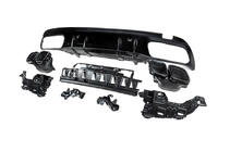 Mercedes C-class W205 2014-2021 Tylny dyfuzor z końcówkami Black (Design C63 2018-2021) zdjęcia 4