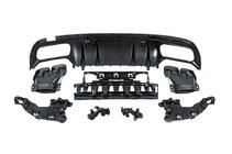 Mercedes C-class W205 2014-2021 Tylny dyfuzor z końcówkami Black (Design C63 2018-2021) zdjęcia 6