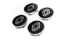 Renault Czarne dekielki na felgi z pierścieniem (59mm na 55mm, 4 szt) zdjęcia 2