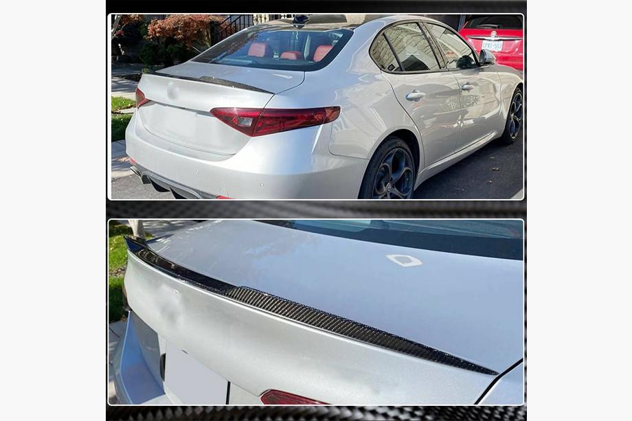 Alfa Romeo Giulia 2016-2022 Spoiler V5 (Suchy Carbon) Zdjęcia 6
