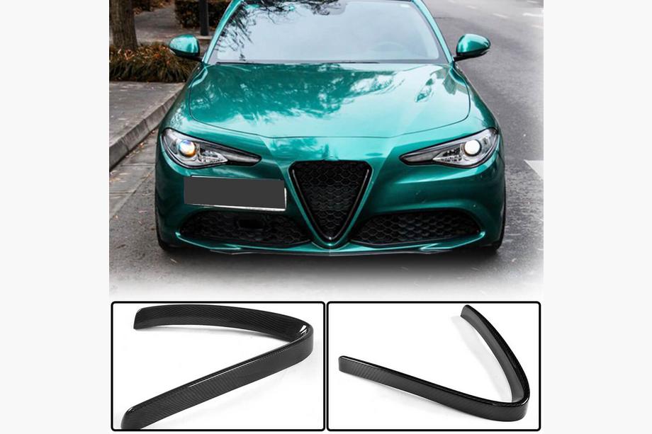 Alfa Romeo Giulia 2016-2022 Nakładka na grill (dla Base, Suchy Carbon) Image
