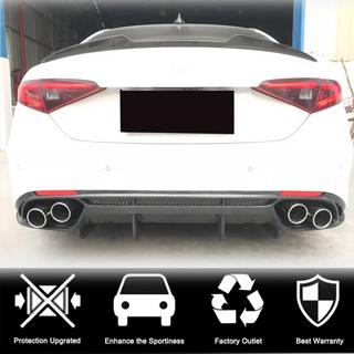 Dyfuzor tylnego zderzaka V1 (do Base, Carbon) Alfa Romeo Giulia 2016-2022 zdjęcia 2
