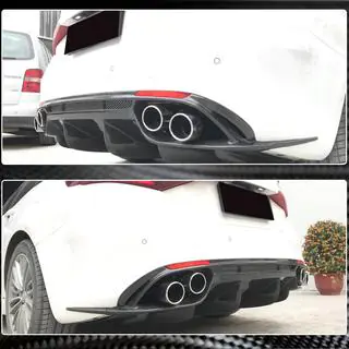 Dyfuzor tylnego zderzaka V1 (do Base, Carbon) Alfa Romeo Giulia 2016-2022 zdjęcia 3