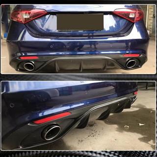 Dyfuzor tylnego zderzaka z końcówkami V2 (do Base, Carbon) Alfa Romeo Giulia 2016-2022 zdjęcia 4