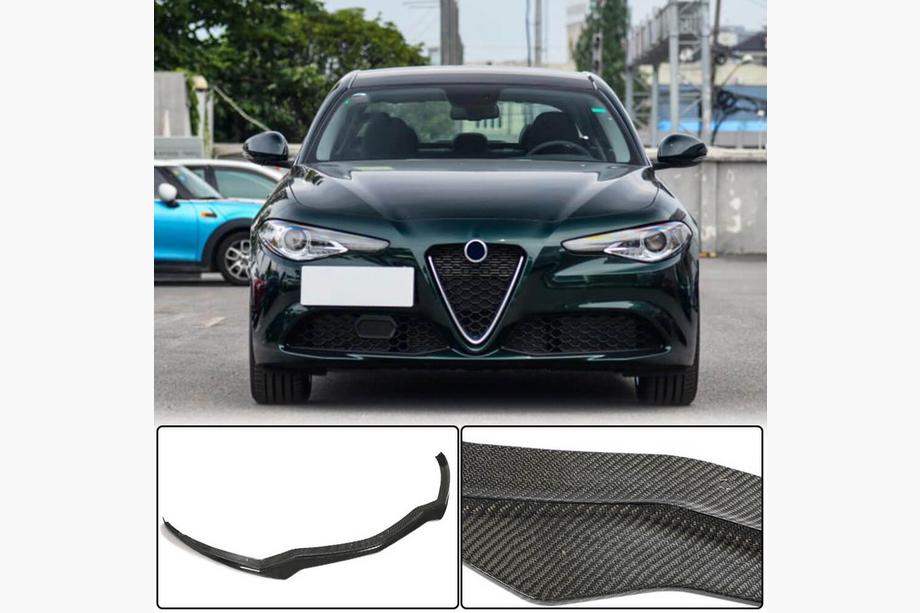 Alfa Romeo Giulia 2016-2022 Nakładka na przedni zderzak Lip V1 (do Base, Carbon) Image