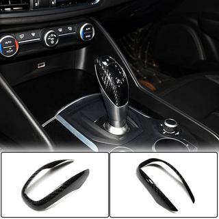 Nakładka na Gałkę Zmiany Biegów (Dry Carbon) Alfa Romeo Giulia 2016-2022 zdjęcia 2
