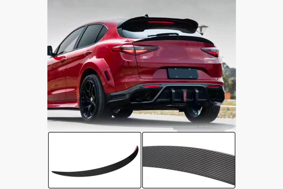 Alfa Romeo Stelvio 2016- Dolny spoiler V3 (2017-2023, Suchy karbon) Image