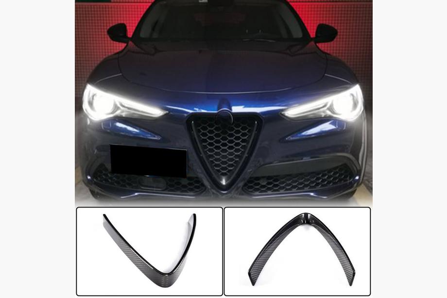 Alfa Romeo Stelvio 2016- Nakładka na Grill (2017-2023, Suchy Karbon) Image