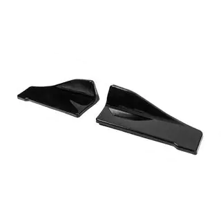Uniwersalne nakładki Flap na tylny zderzak Typ-C (2 szt, czarny połysk, plastik ABS) zdjęcia 2