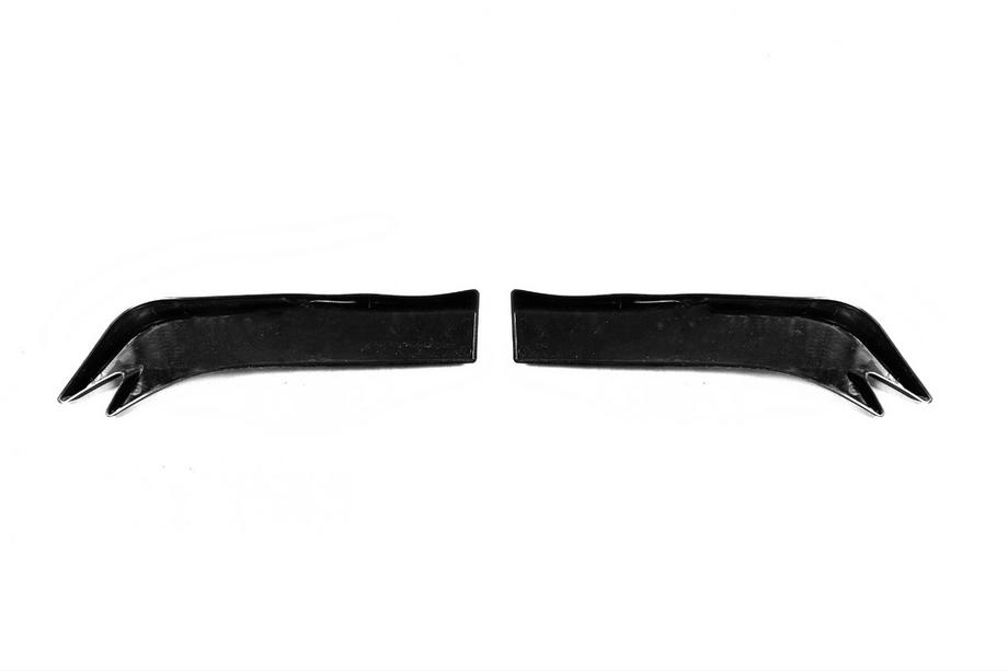 Uniwersalne nakładki Flap na tylny zderzak Typ-E (2 szt, czarny połysk, plastik ABS) Zdjęcia 9