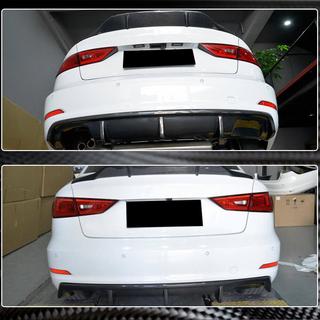 Dyfuzor tylnego zderzaka V2 (do Base Sedan 2012-2016, Carbon) zdjęcia 3