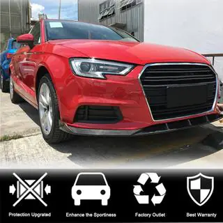 Dokładka przedniego zderzaka Lip V1 (do Base 2017-2020 Sedan, Carbon) zdjęcia 3