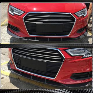 Dokładka przedniego zderzaka Lip V1 (do Base 2017-2020 Sedan, Carbon) zdjęcia 4
